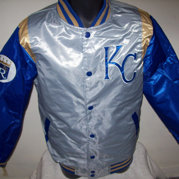 KANSAS CITY ROYALS MLB REVERSIBLE SNAP DOWN JACKET - Picture 4 of 8